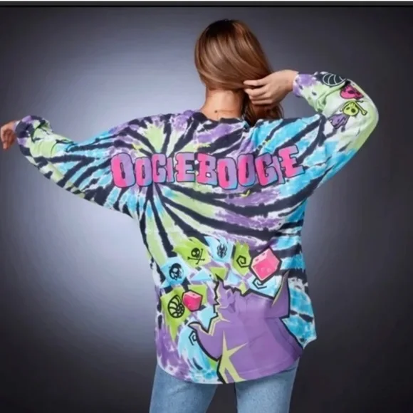 **MAKE AN OFFER! Disney GLOW IN DARK Oogie Boogie Spirit Jersey Tie Dye - Picture 4 of 4